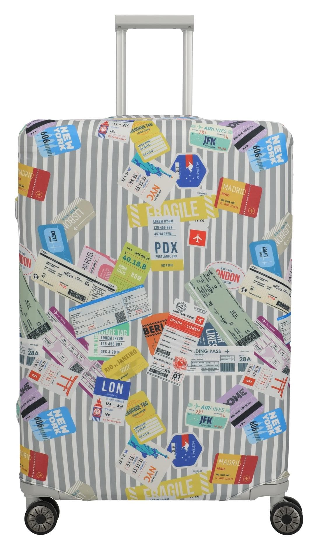 Potah na kufr Travelite Luggage Cover L Tickets 2