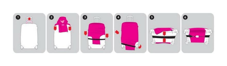 Potah na kufr REAbags 9043 Bohemian Rose 3