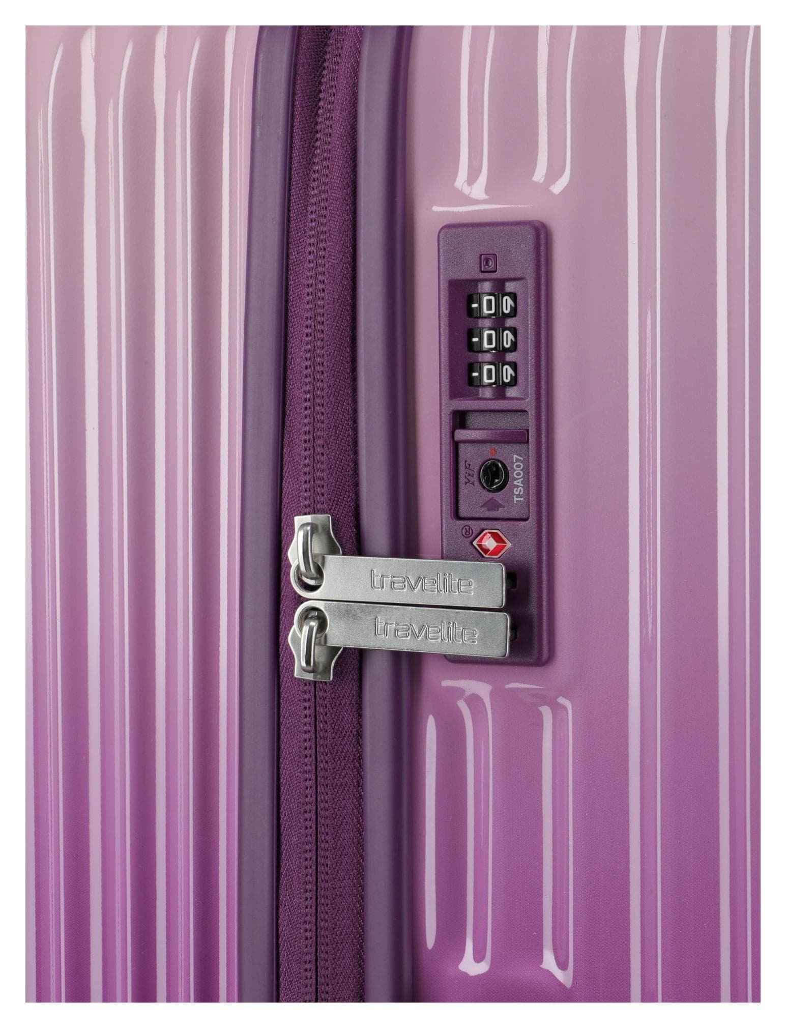 Velký skořepinový kufr Travelite Lascana Edition L Purple Degrade 3