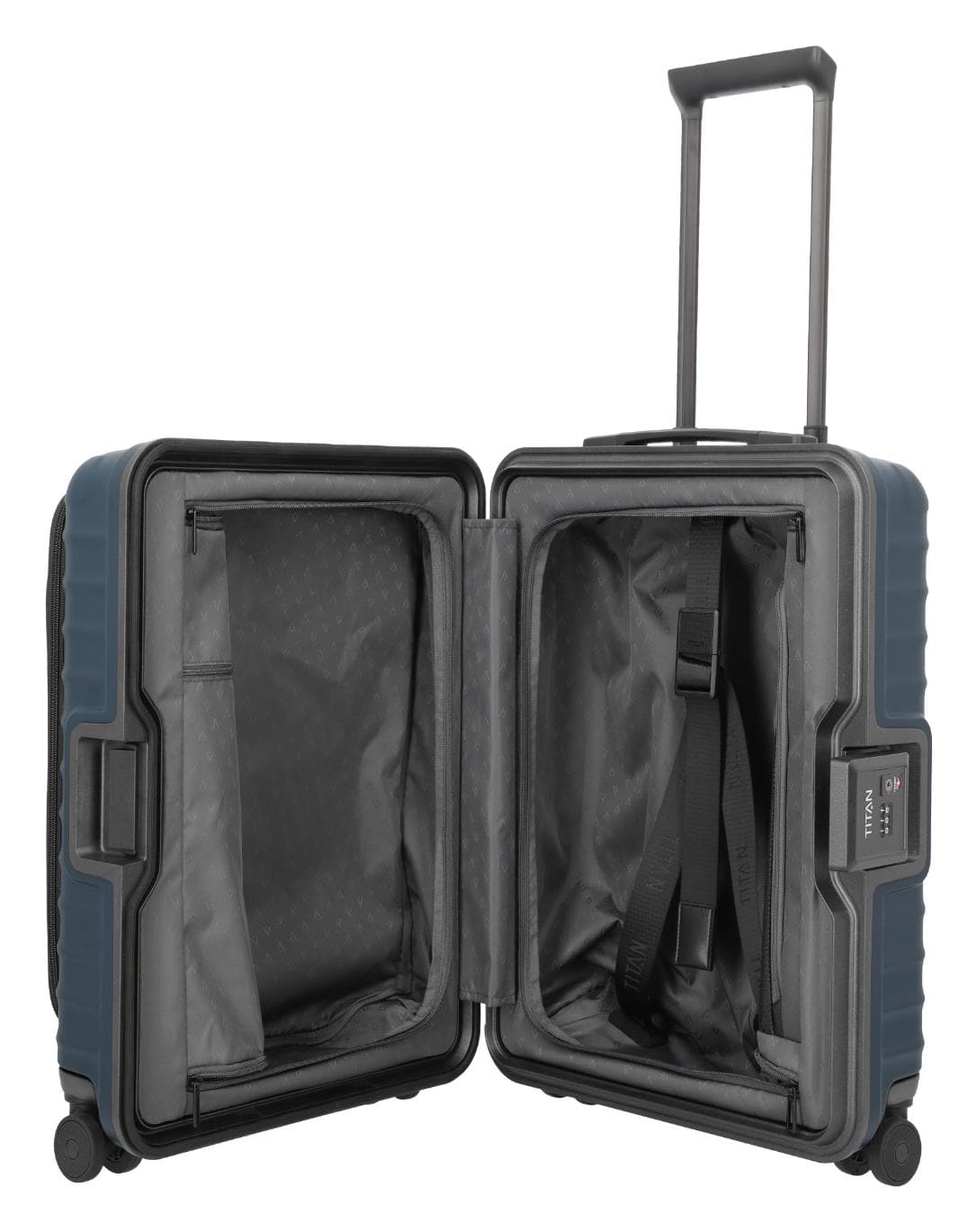 Palubní kufr na notebook Titan Overseas S Front pocket Midnight blue 4