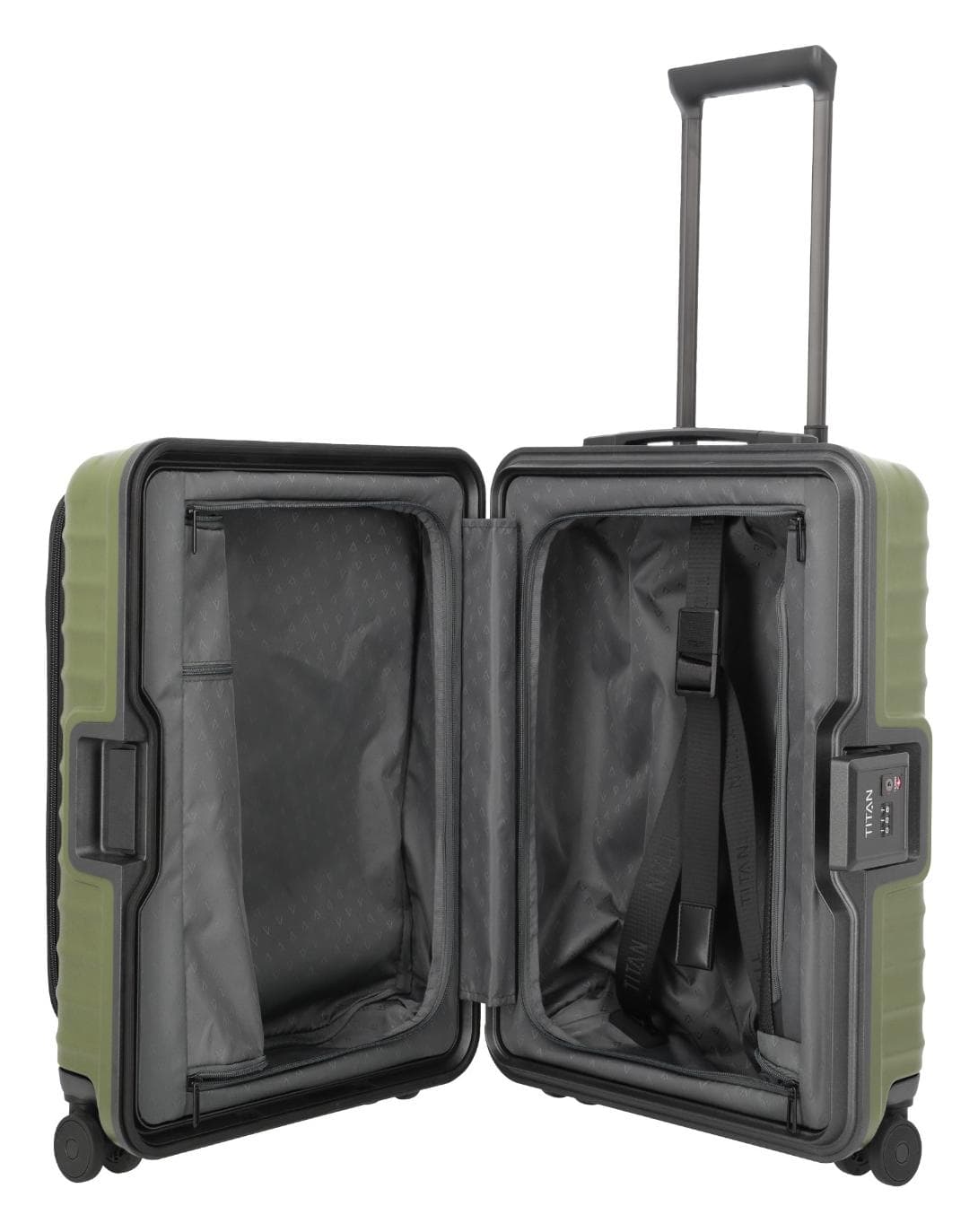 Palubní kufr na notebook Titan Overseas S Front pocket Forest green 6