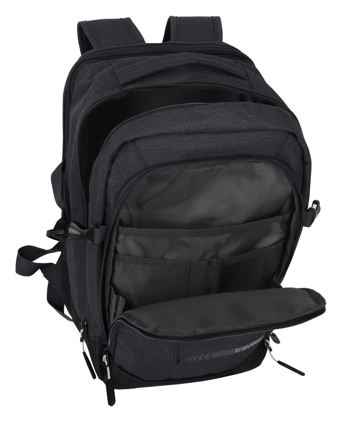 Batoh do letadla 40x20x25 Travelite Kick Off Cabin Backpack Anthracite 6
