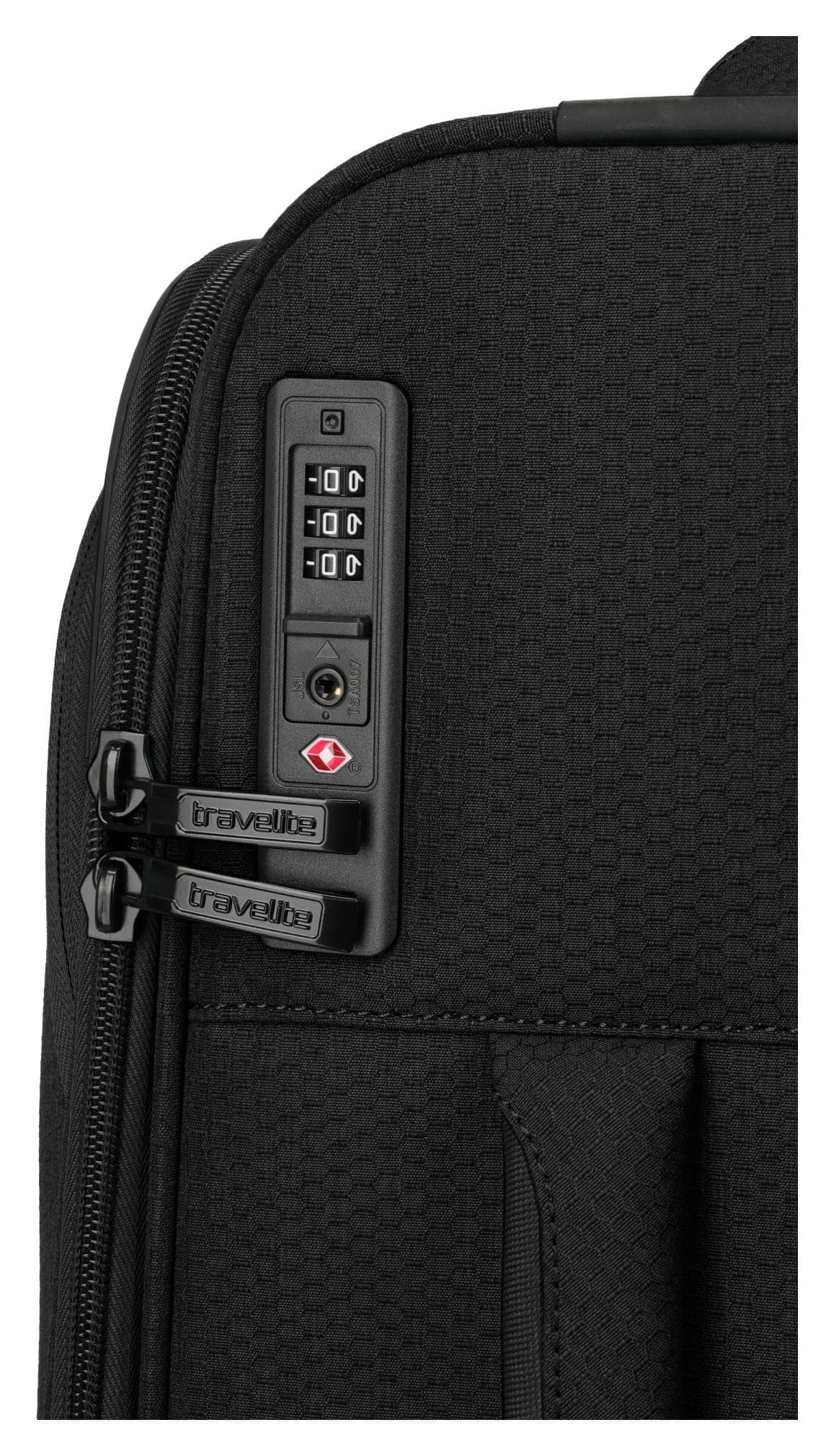 Textilní palubní kufr Travelite Kick Off 4w S Black