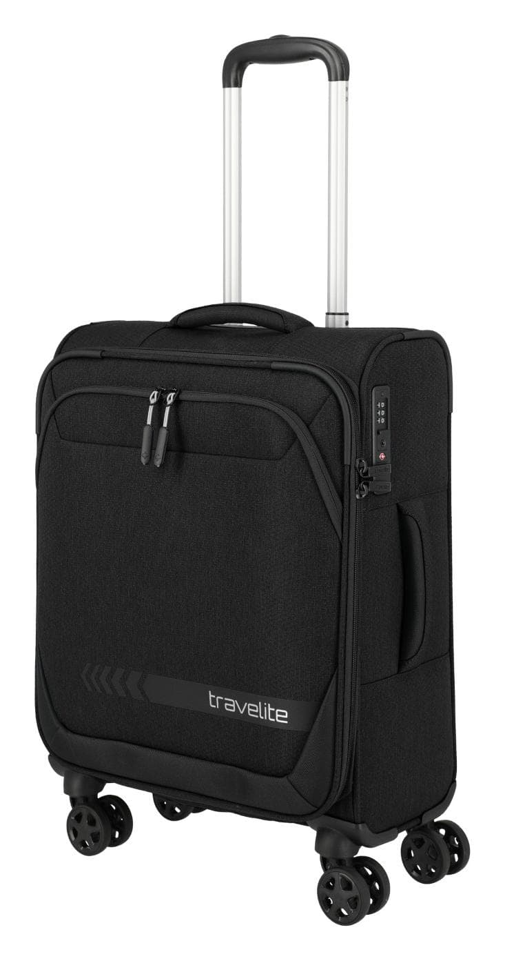 Textilní palubní kufr Travelite Kick Off 4w S Black 4