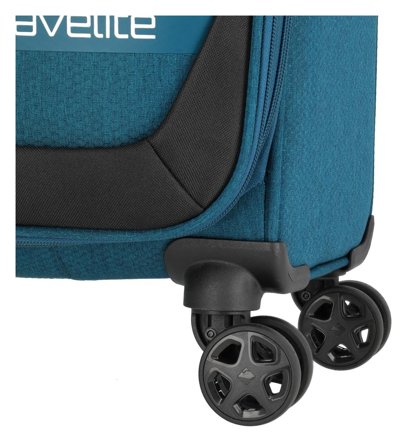 Textilní palubní kufr Travelite Kick Off 4w S Petrol 4