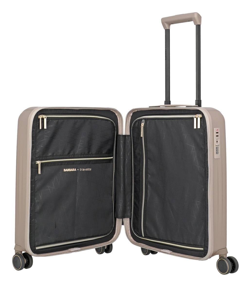 Kabinový kufr 55x40x20 Travelite BARBARA Novelty S Satin Nude 6