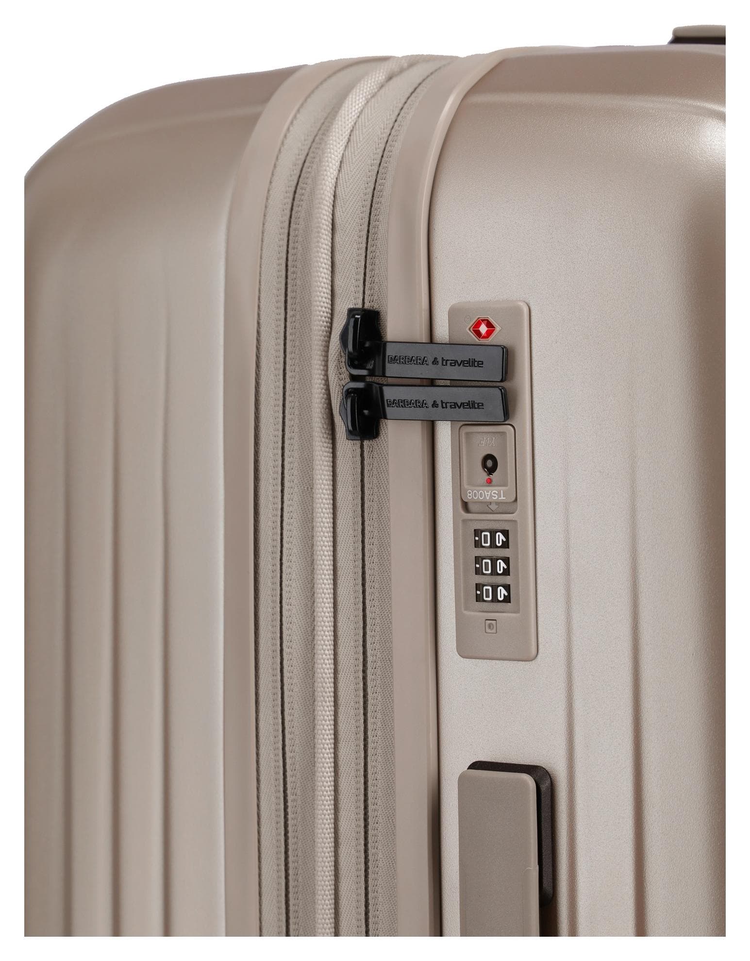 Střední skořepinový kufr na kolečkách Travelite BARBARA Novelty M Satin Nude 3