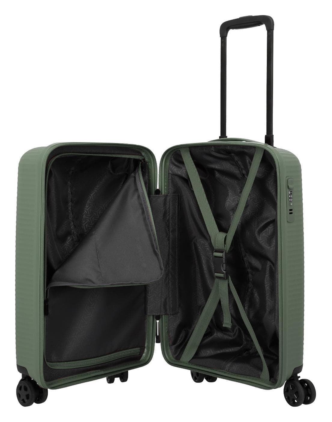 Palubní kufr Travelite Air Stripe S Slim Green 6