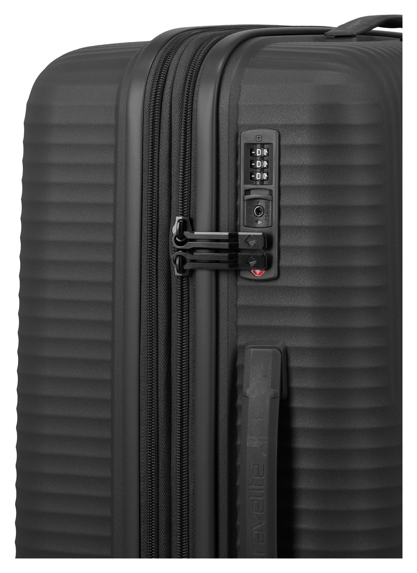 Střední cestovní kufr na kolečkách Travelite Air Stripe M Black 6