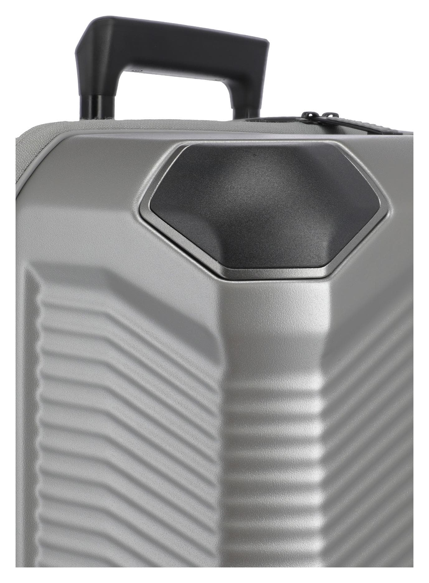Střední skořepinový kufr Travelite Millennium M Silver 5