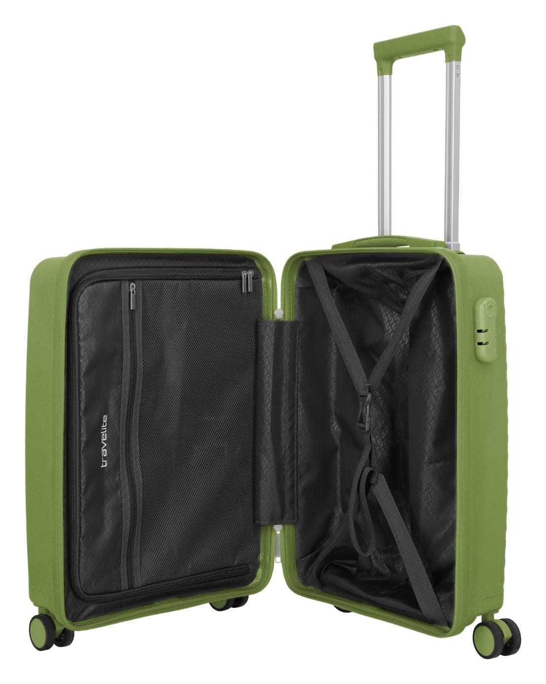 Skořepinový palubní kufr Travelite Pacific S Olive 6