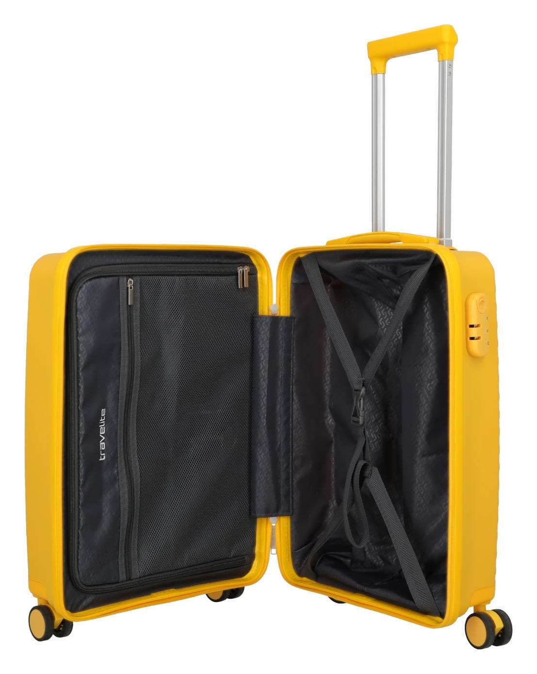 Skořepinový palubní kufr Travelite Pacific S Yellow 6