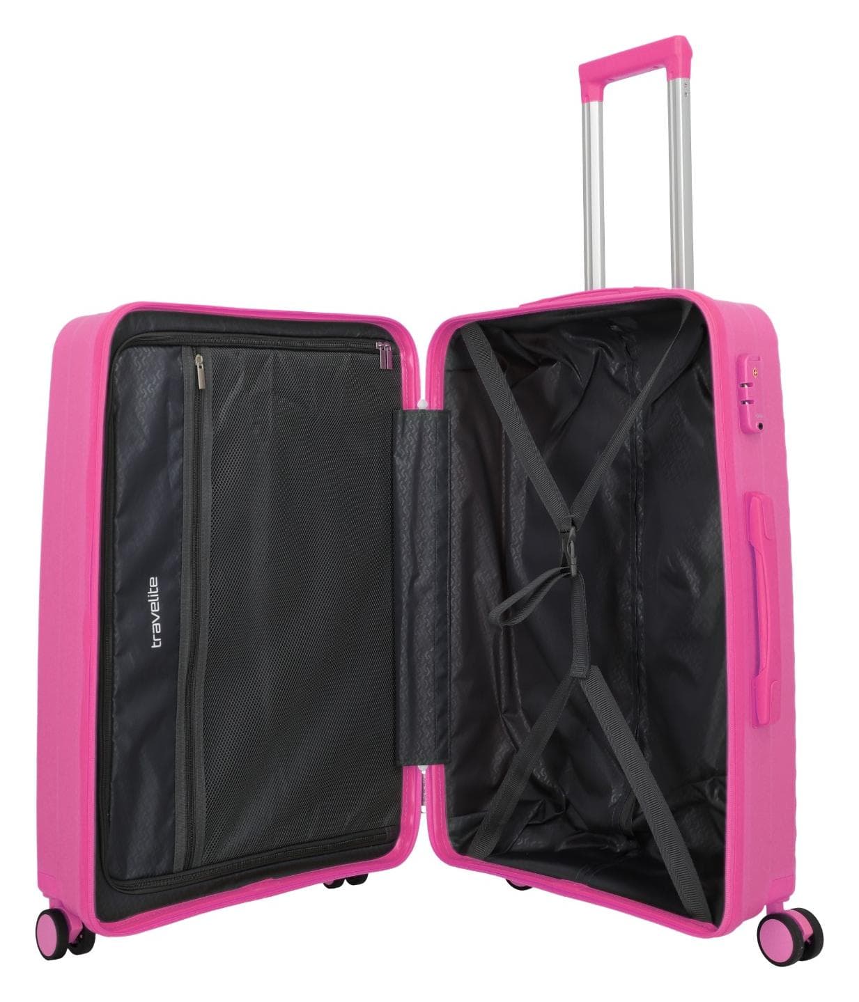 Střední cestovní kufr na kolečkách Travelite Pacific M Pink 6