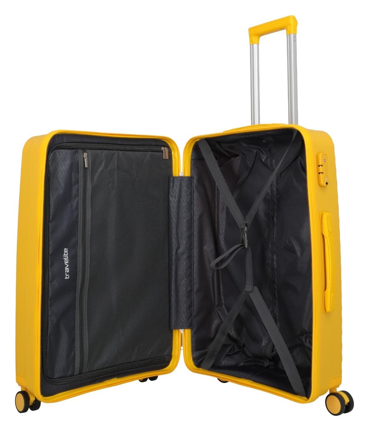 Střední cestovní kufr na kolečkách Travelite Pacific M Yellow 6