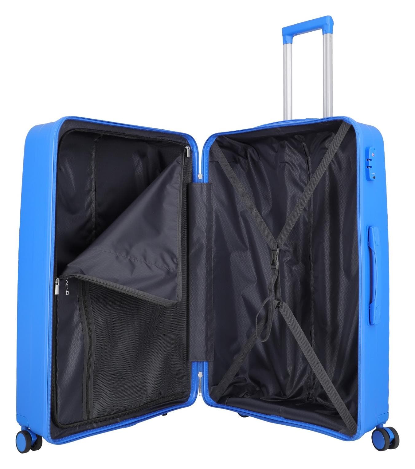 Velký skořepinový kufr Travelite Pacific L Blue 6