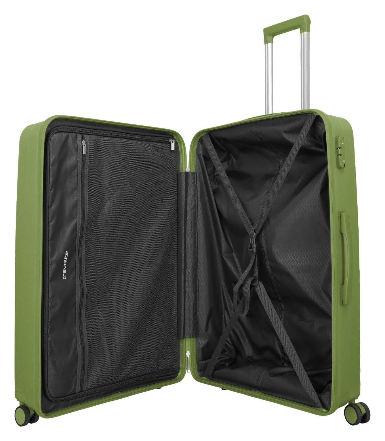 Velký skořepinový kufr Travelite Pacific L Olive 6