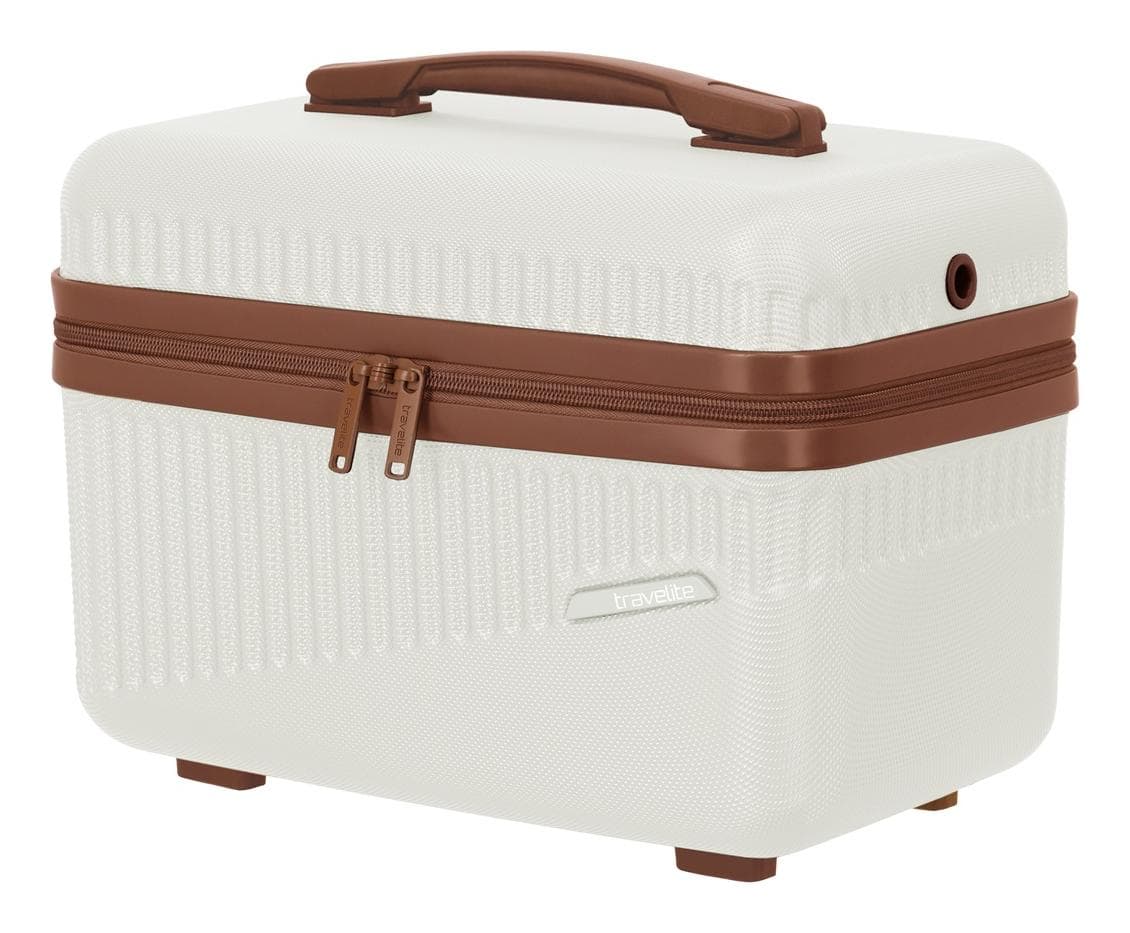 Kosmetický kufr Travelite Bali Beautycase White/cognac 2