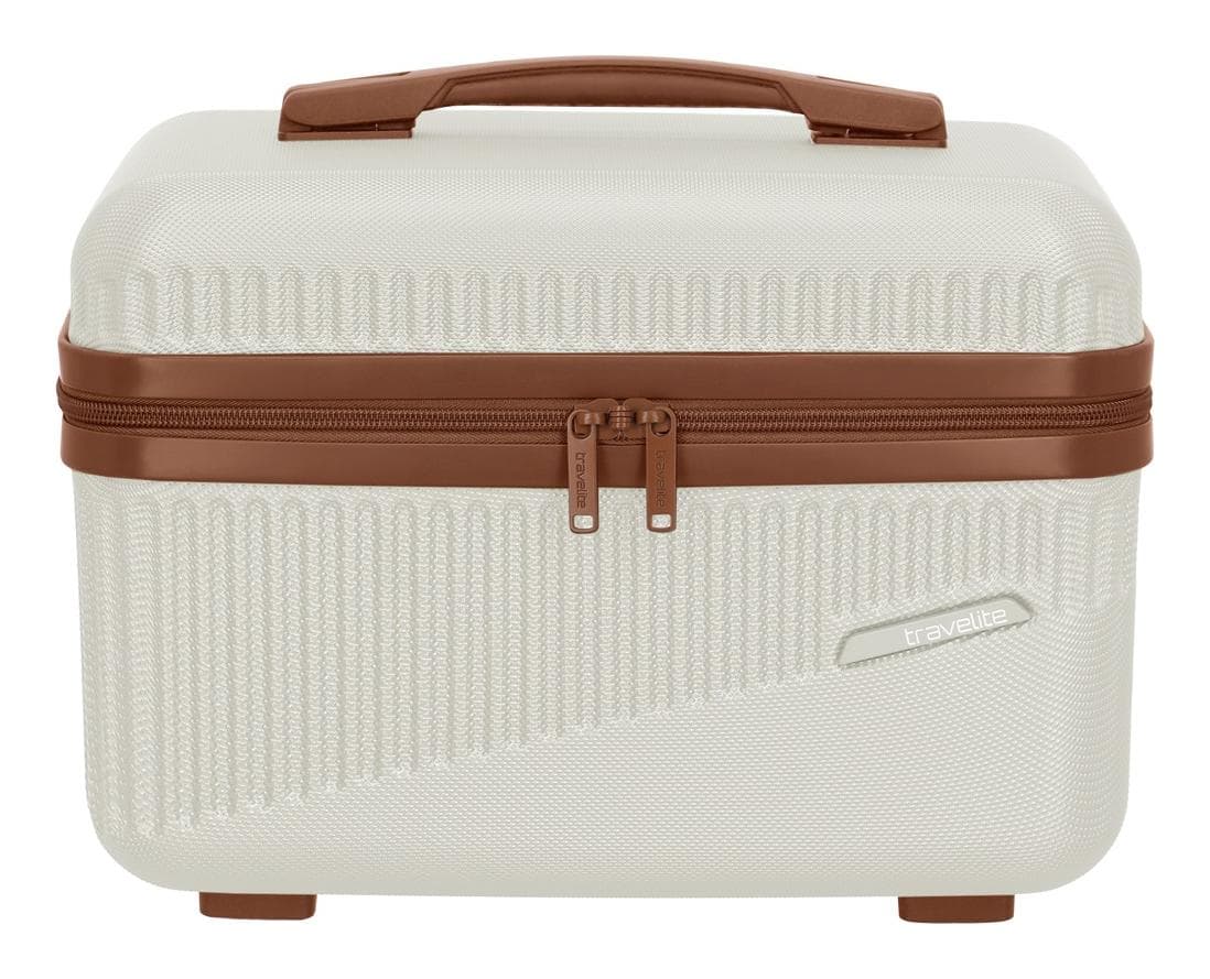 Kosmetický kufr Travelite Bali Beautycase White/cognac 3