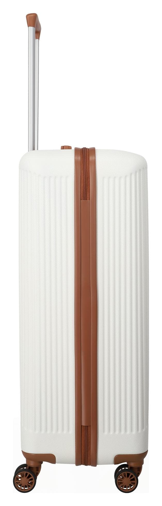 Velký skořepinový kufr na kolečkách Travelite Bali L White/Cognac 5