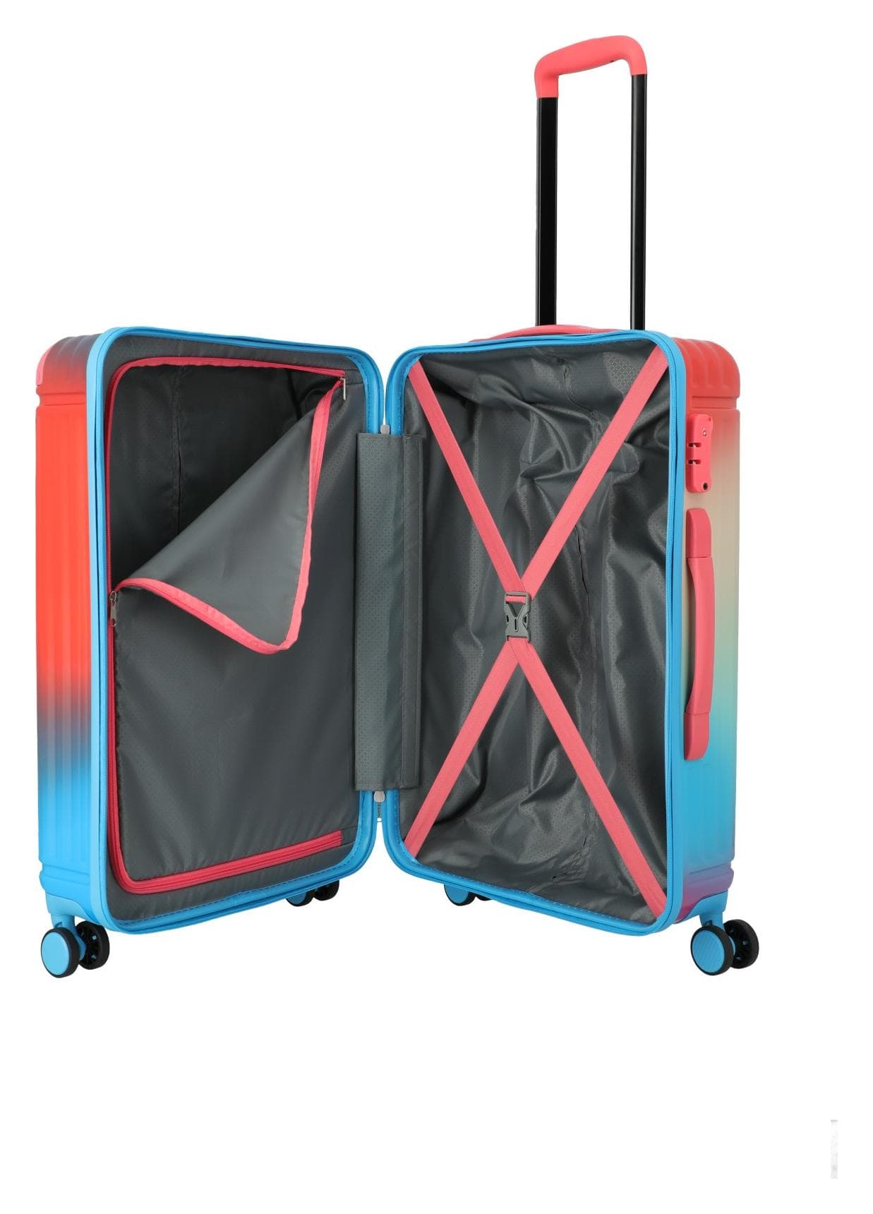 Střední skořepinový kufr Travelite Cruise M Multicolor 6