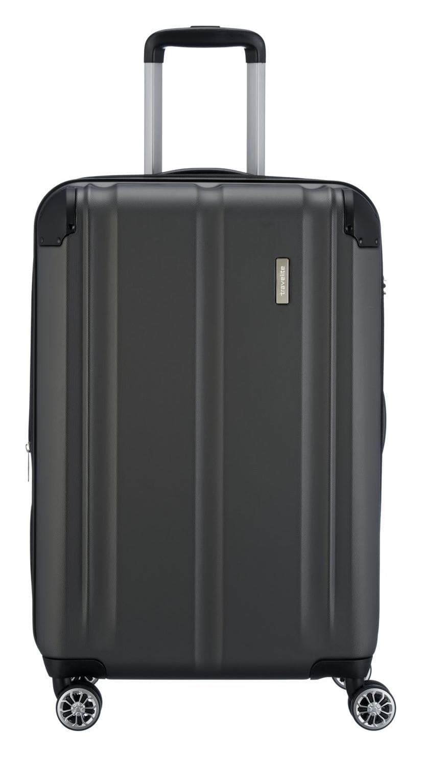 Střední skořepinový kufr Travelite City 4w M Anthracite
