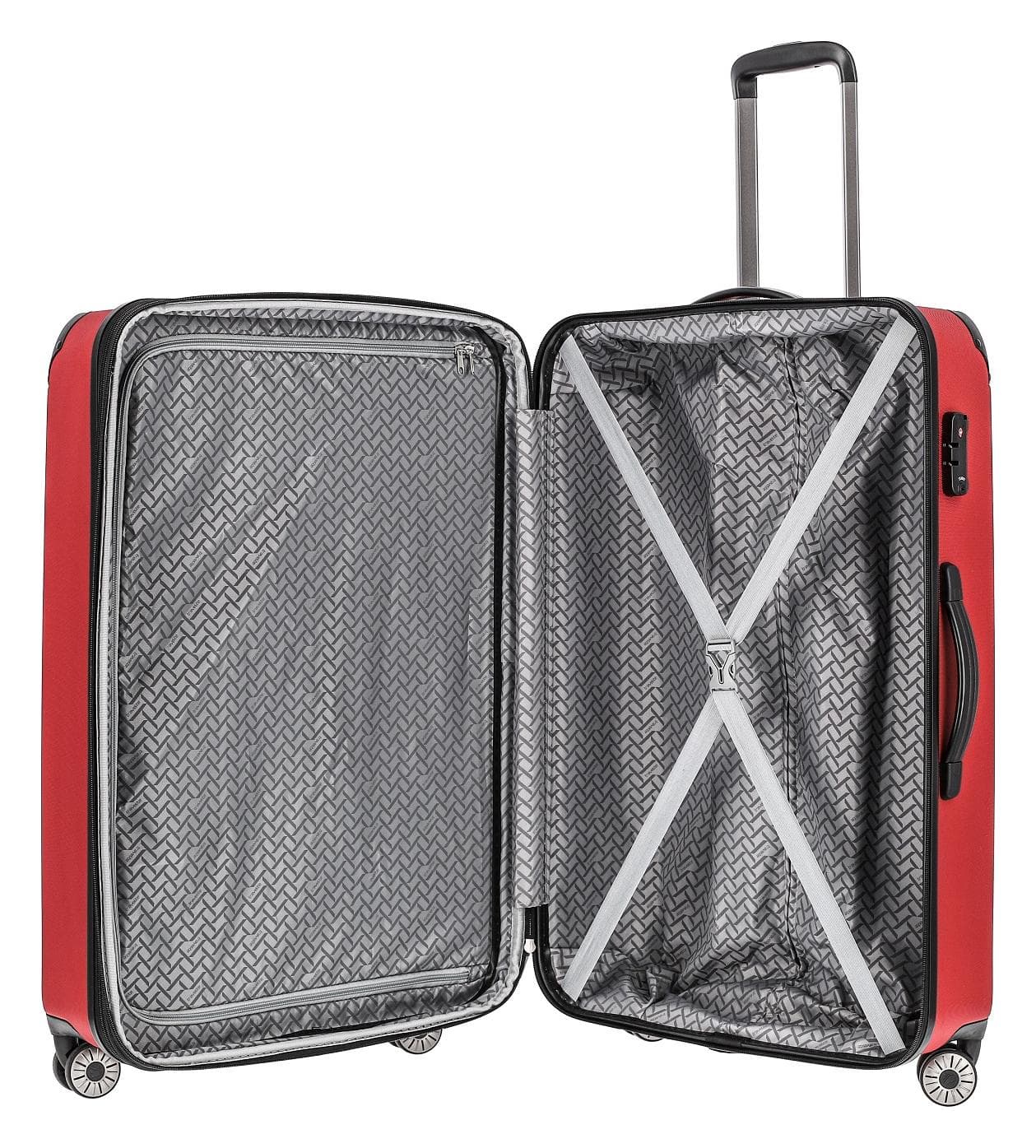 Velký cestovní kufr na kolečkách Travelite City 4w L Red 6