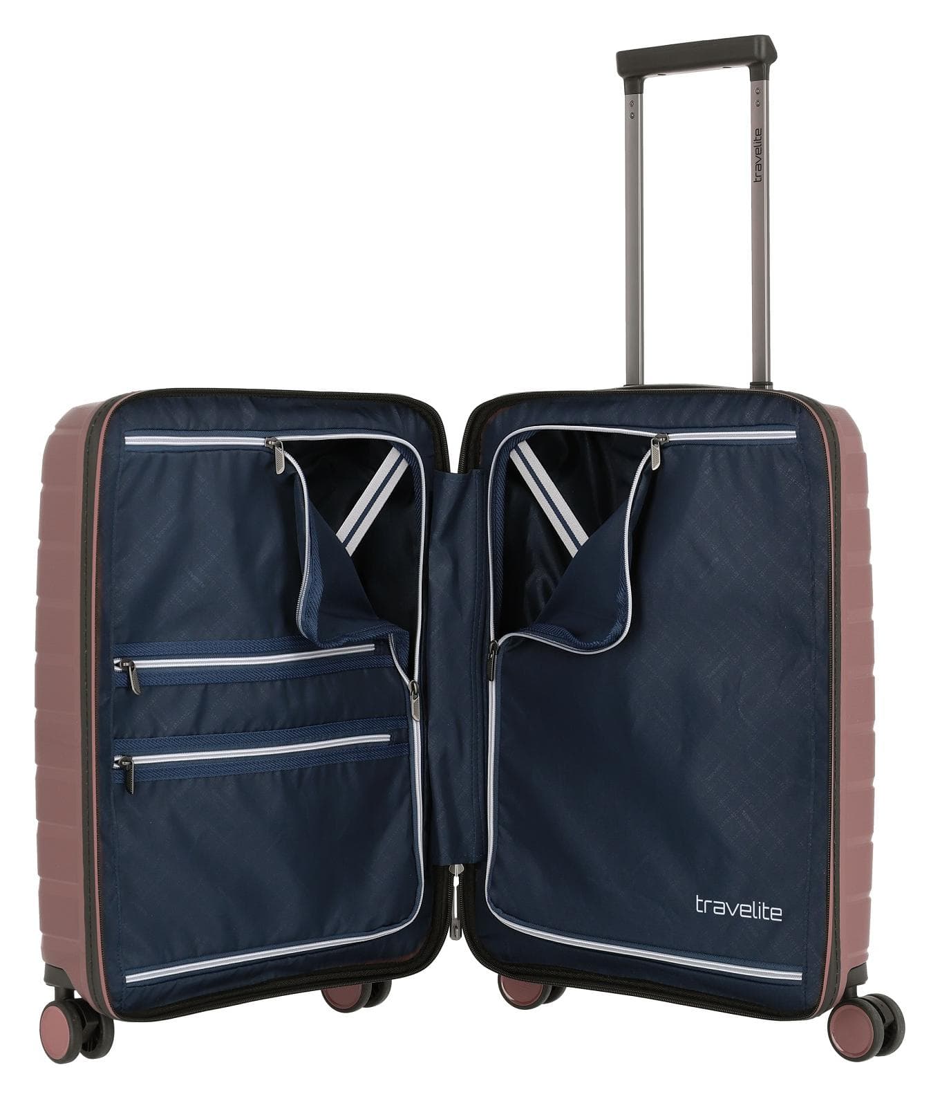 Palubní kufr na notebook Travelite Air Base 4w S Front pocket Lilac 6