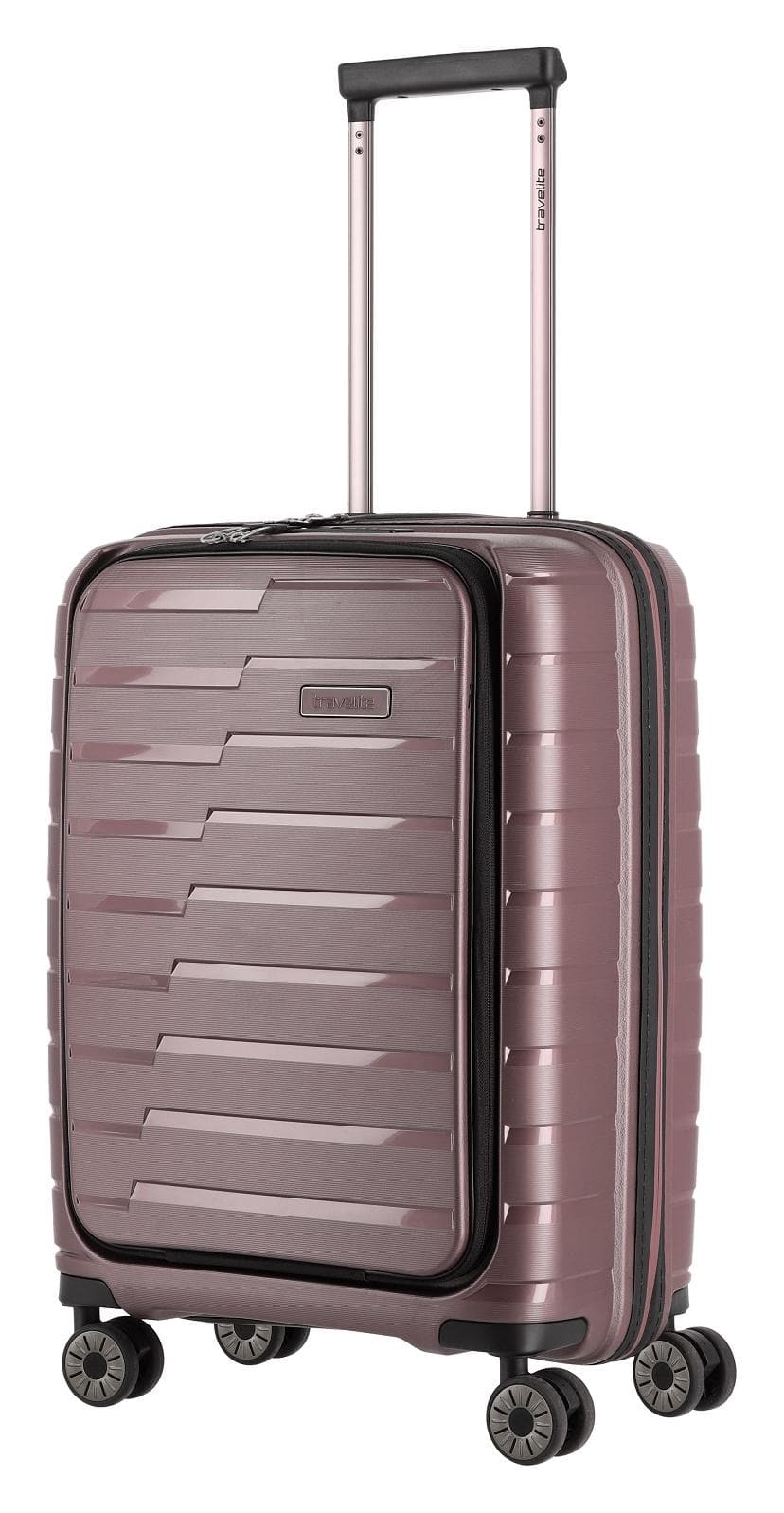 Palubní kufr na notebook Travelite Air Base 4w S Front pocket Lilac 2