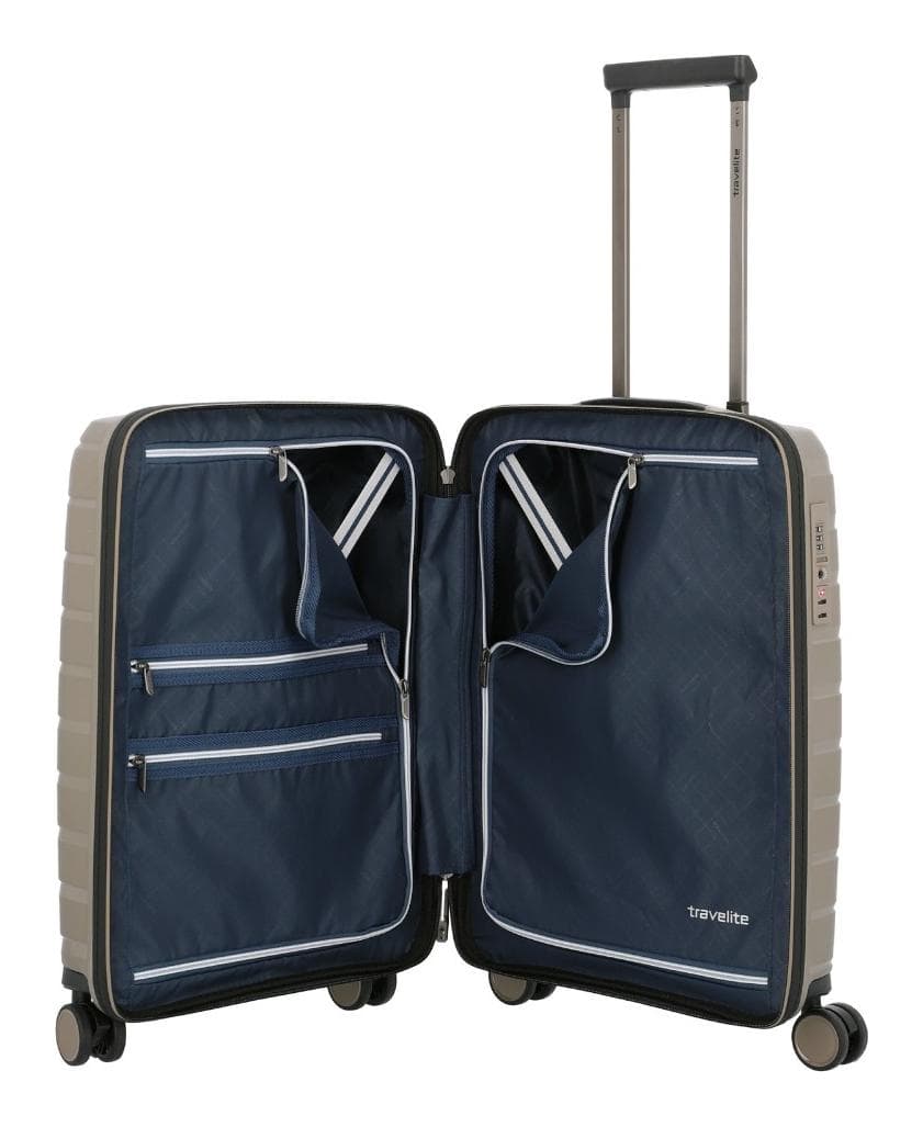 Kufr do letadla 55x40x20 Travelite Air Base S Champagne metallic 6