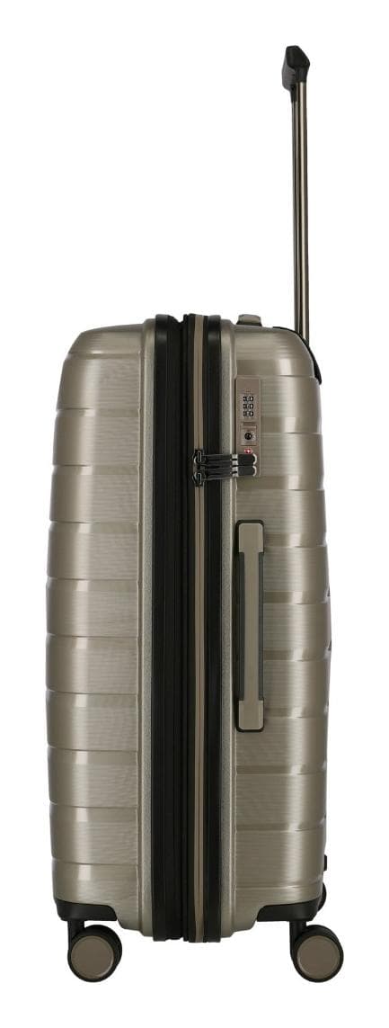 Střední skořepinový kufr na kolečkách Travelite Air Base M Champagne metallic 3