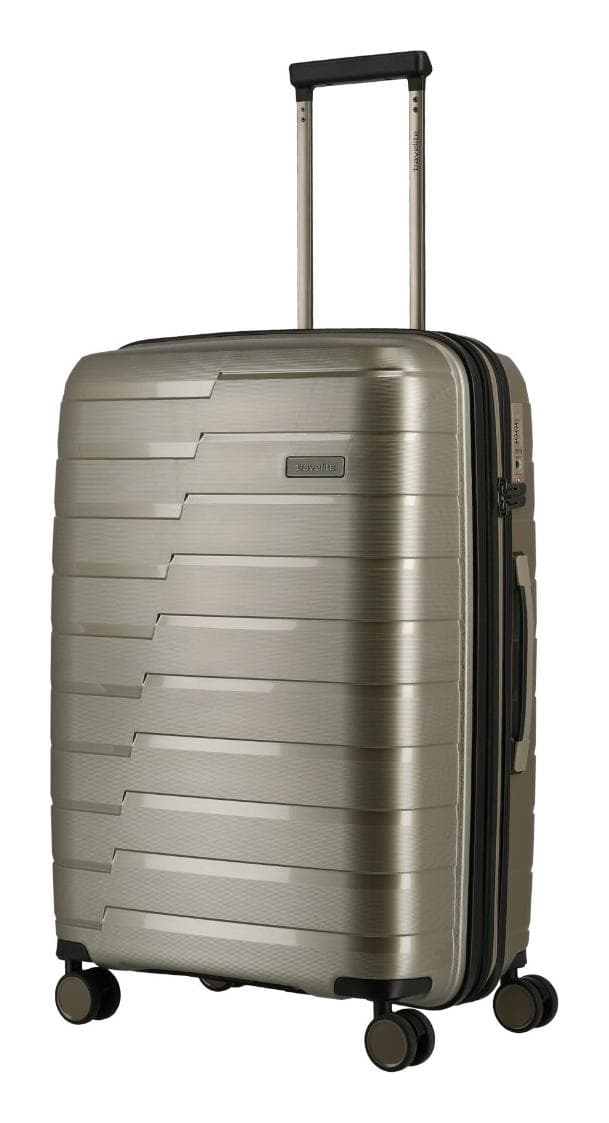 Střední skořepinový kufr na kolečkách Travelite Air Base M Champagne metallic 2