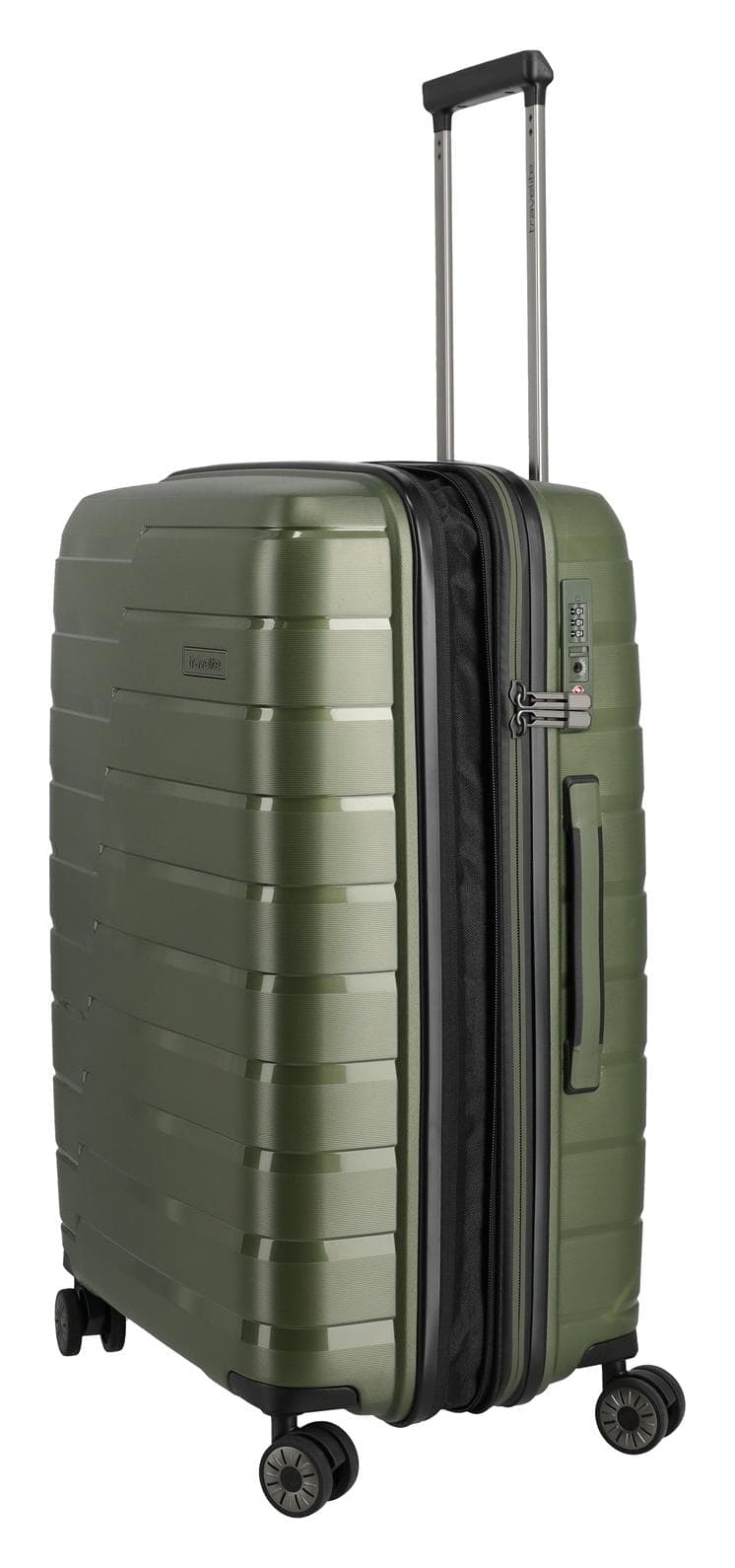 Střední skořepinový kufr na kolečkách Travelite Air Base M Olive 6