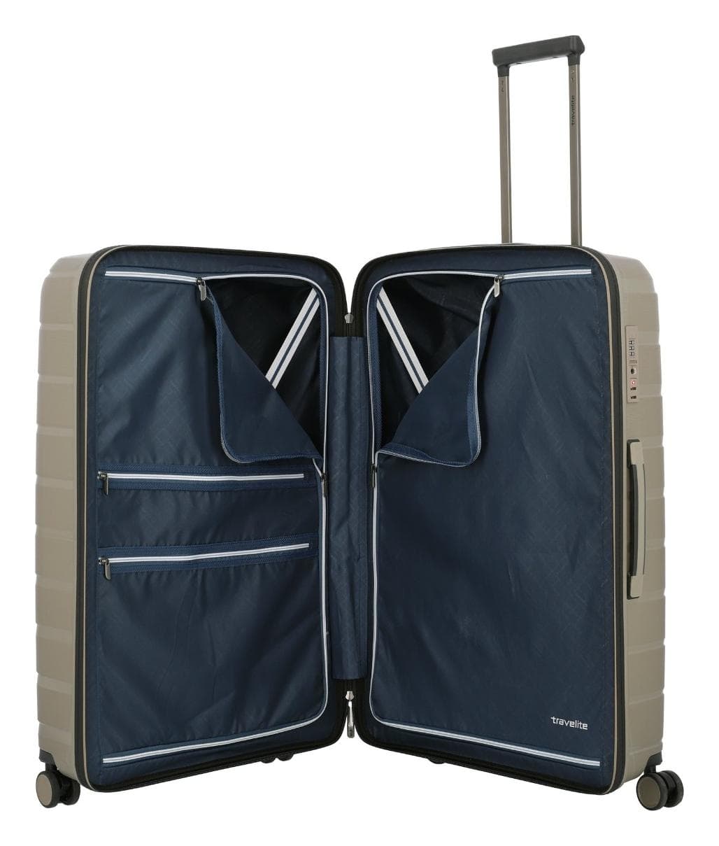 Velký skořepinový kufr na kolečkách Travelite Air Base L Champagne metallic 6