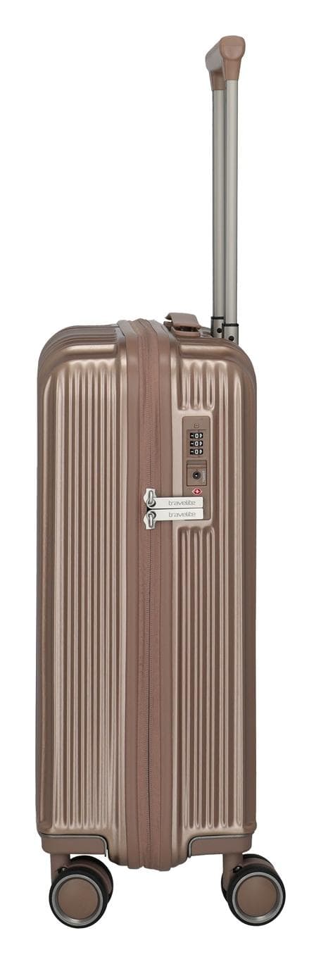 Skořepinový palubní kufr Travelite Paros 4w S Cappuccino 3
