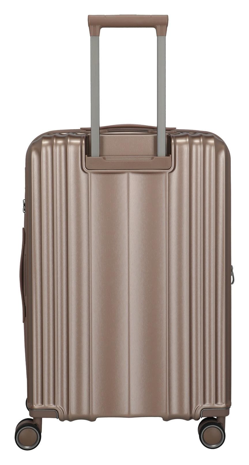 Střední skořepinový kufr na kolečkách Travelite Paros 4w M Cappuccino 4