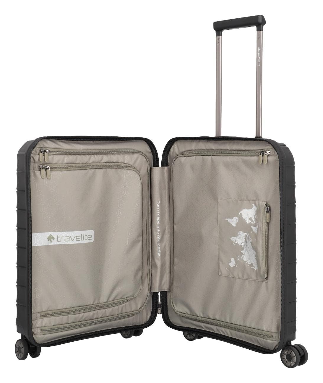 Sada cestovních kufrů Travelite Mooby S,M,L Front pocket Black 3