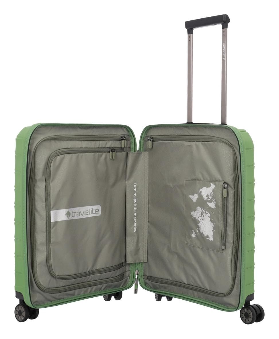 Kufr do letadla 55x40x20 Travelite Mooby S Green 6