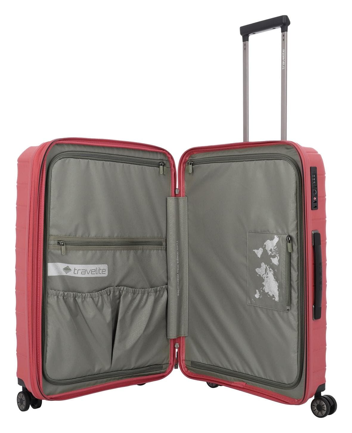Velký skořepinový kufr Travelite Mooby L Red 6