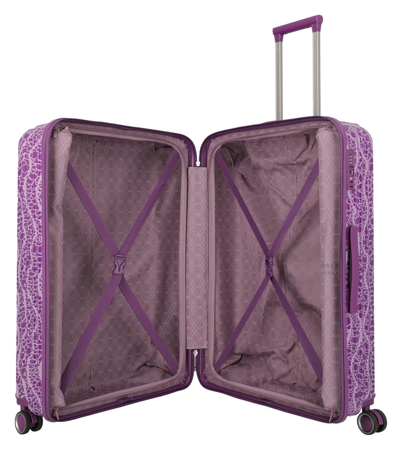 Velký skořepinový kufr Travelite Lascana Edition L Plum 6