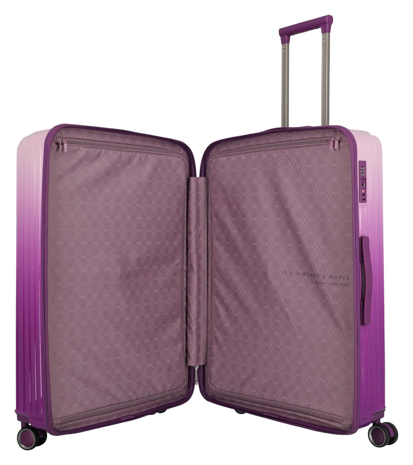 Velký skořepinový kufr Travelite Lascana Edition L Purple Degrade 5
