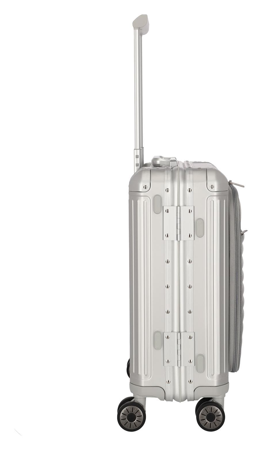 Hliníkový kufr Travelite Next 2.0 S Front pocket Silver 5