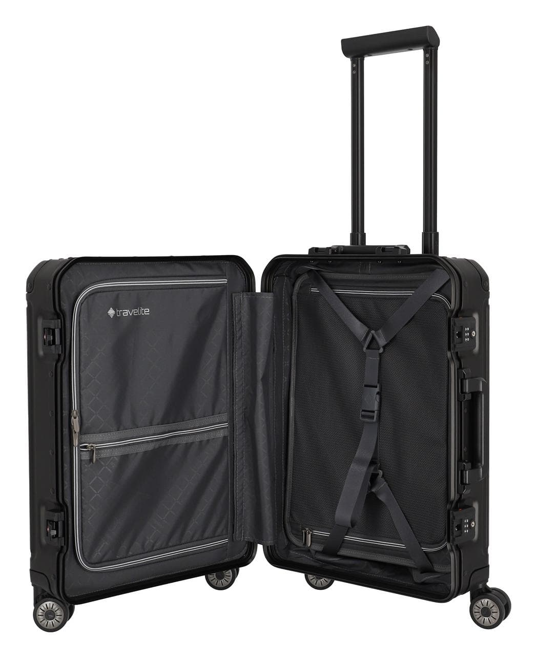 Hliníkový kufr Travelite Next 2.0 S Black Matt 6