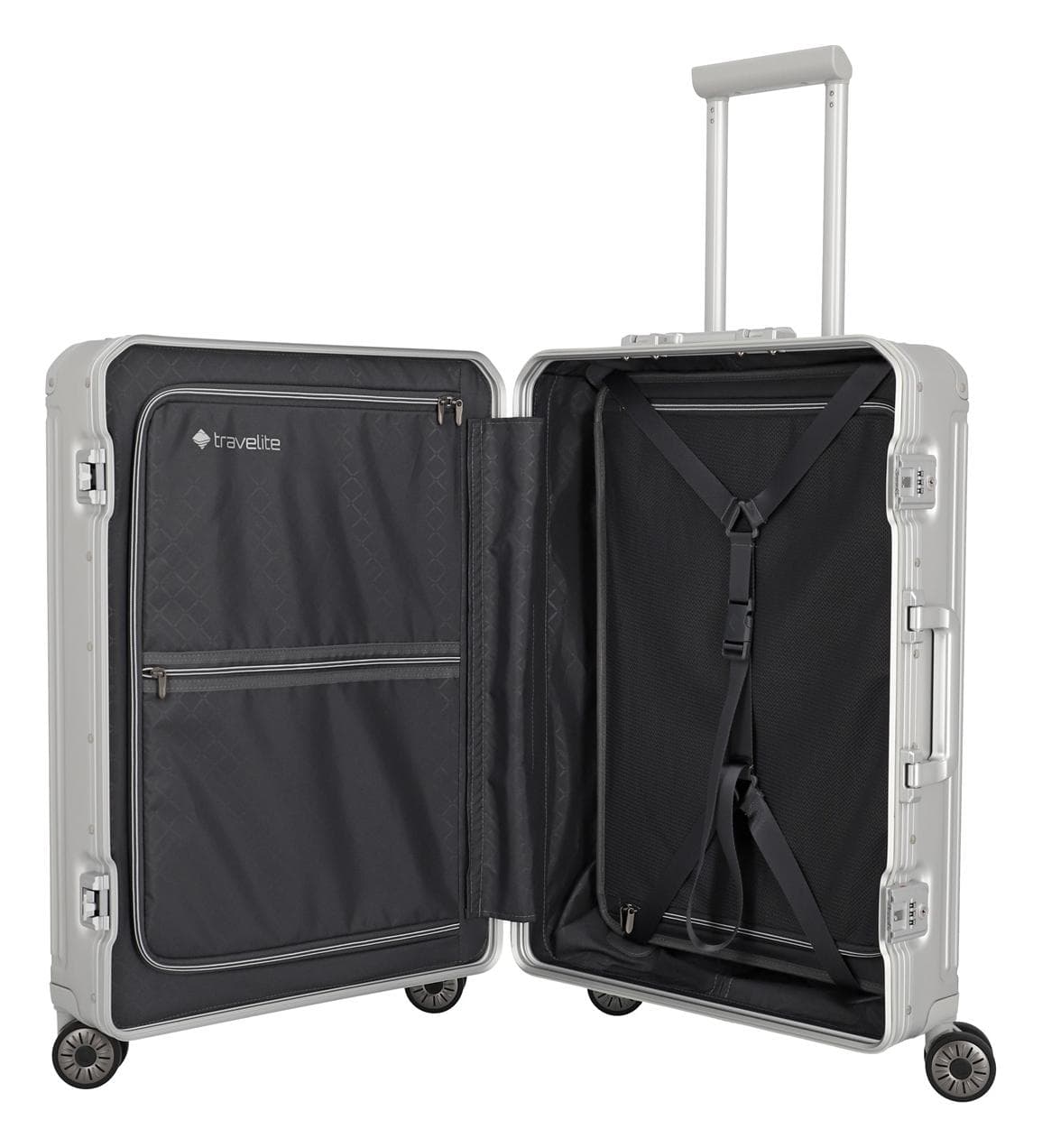 Hliníkový kufr Travelite Next 2.0 M Silver 6