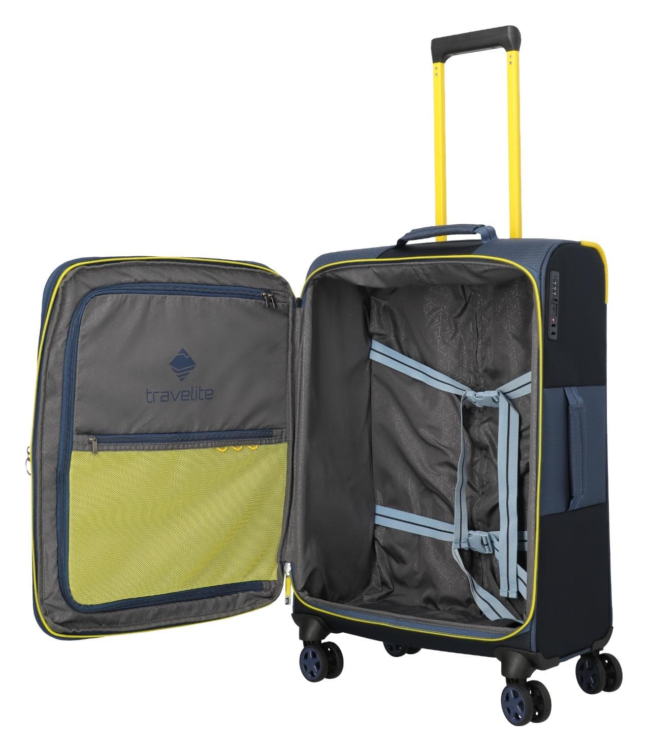 Střední textilní kufr Travelite Color Craze M Navy 2