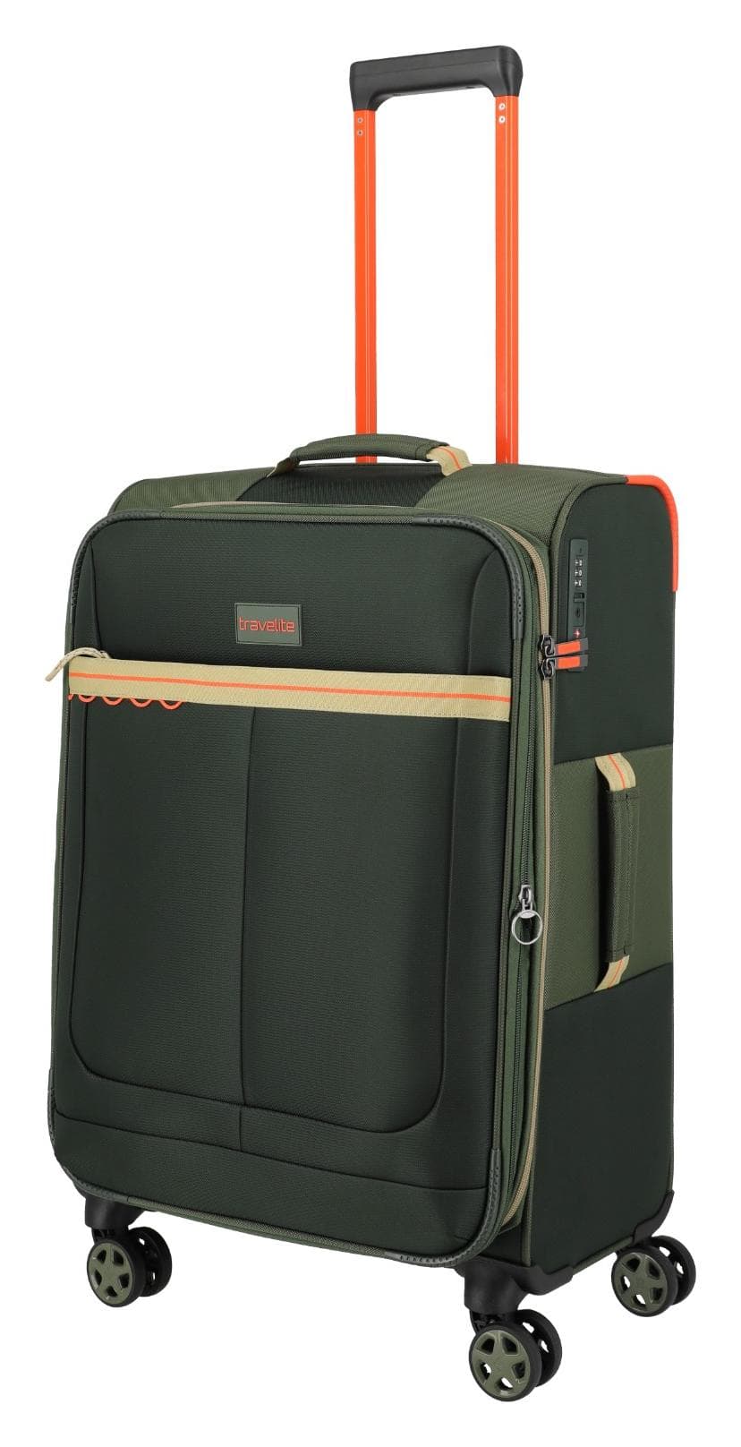 Střední textilní kufr Travelite Color Craze M Olive 6