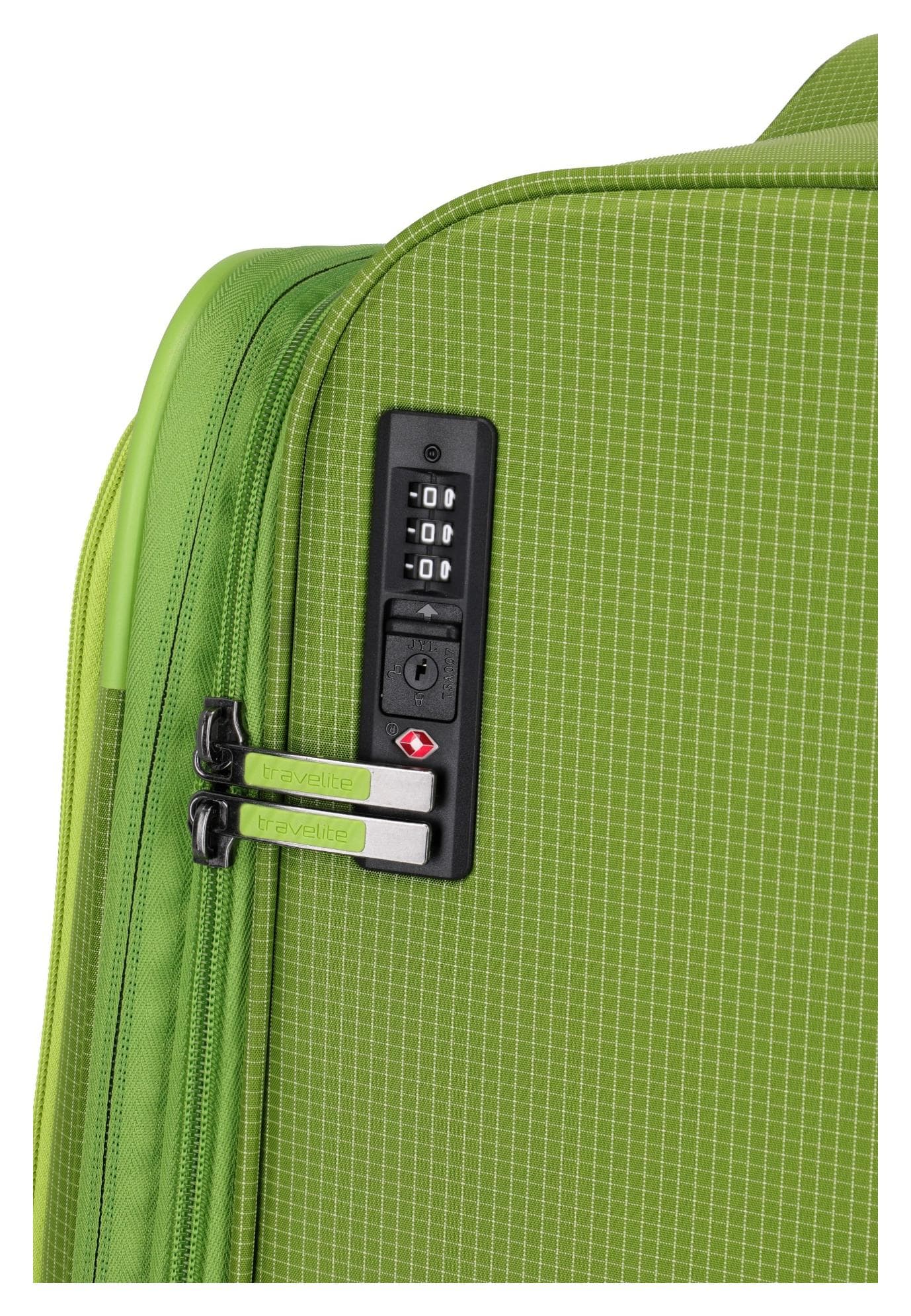 Velký textilní kufr na kolečkách Travelite Corsiica L Fresh Green 3