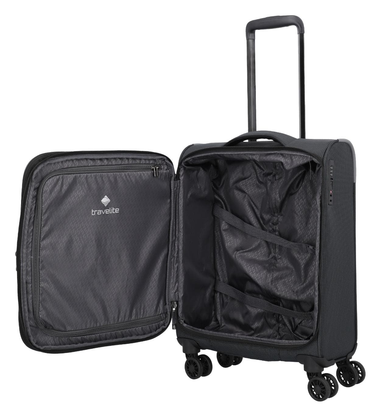 Textilní palubní kufr Travelite Corsiica S Black 6