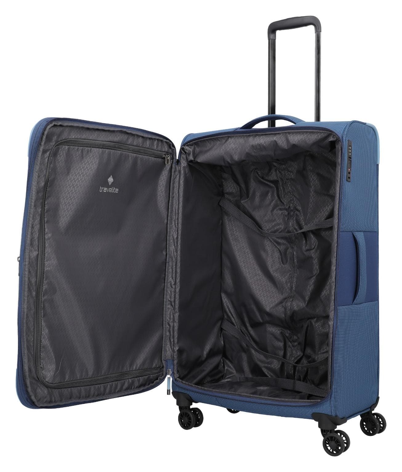 Velký textilní kufr na kolečkách Travelite Corsiica L Blue 6
