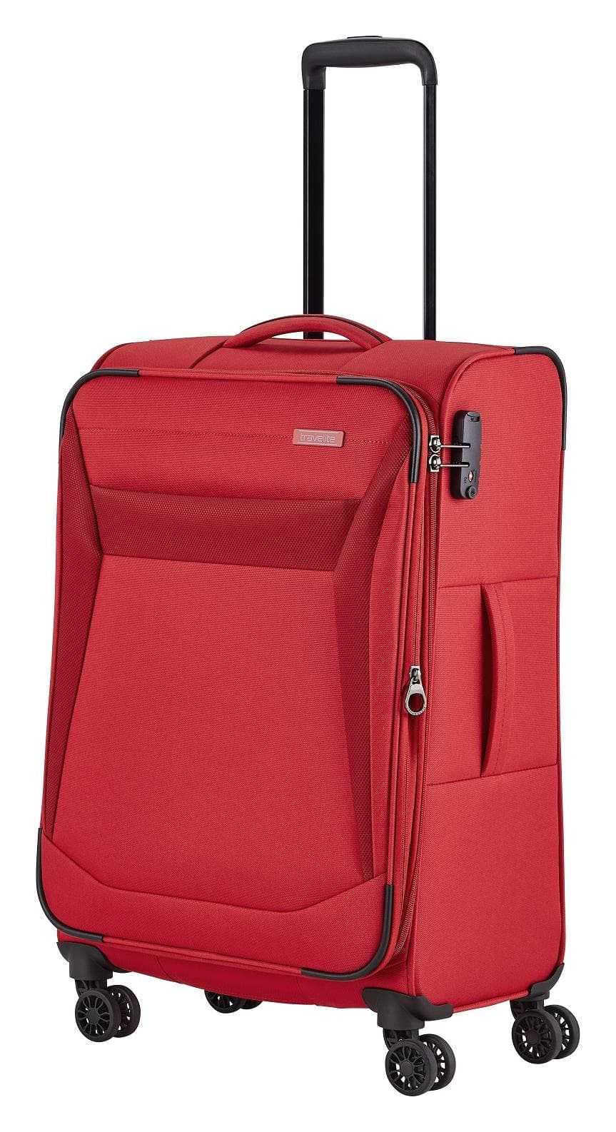 Střední textilní kufr Travelite Chios M Red