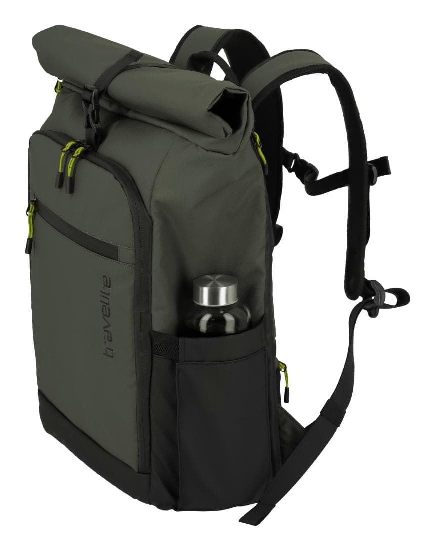 Rolovací batoh Travelite Briize Backpack M Roll-Up Khaki 3
